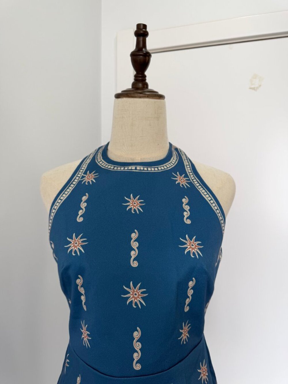 Alémais Acacia printed halterneck cotton minidress - Picture 4 of 10